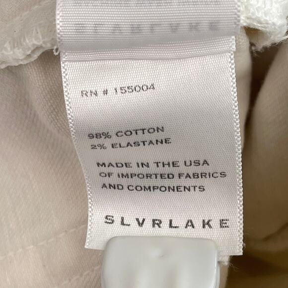 SLVRLAKE Beatnik Slim Fit High Rise Jeans White Wash Women's Size 27 - Picture 16 of 16